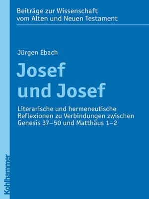 cover image of Josef und Josef